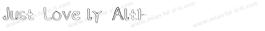 Just Lovely Alt1字体转换